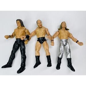 WWE/WWF Wrestling Action Figures Set Jakks Pacific 1999 Bundle Lot Of 3